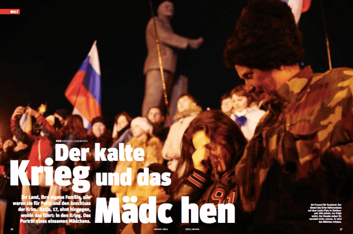 96 Prozent für Russland: Katja, der Kosake und die Tränen (Foto: Heinz Stephan Tesarek)