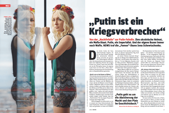 Inna Schewtschenko in Wien (Foto: Heinz S. Tesarek)