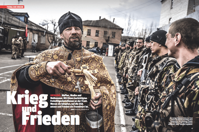 Angelobung von Freiwilligen des gefürchteten Aidar-Bataillons in der Ostukraine (Foto: Ricardo Herrgott)